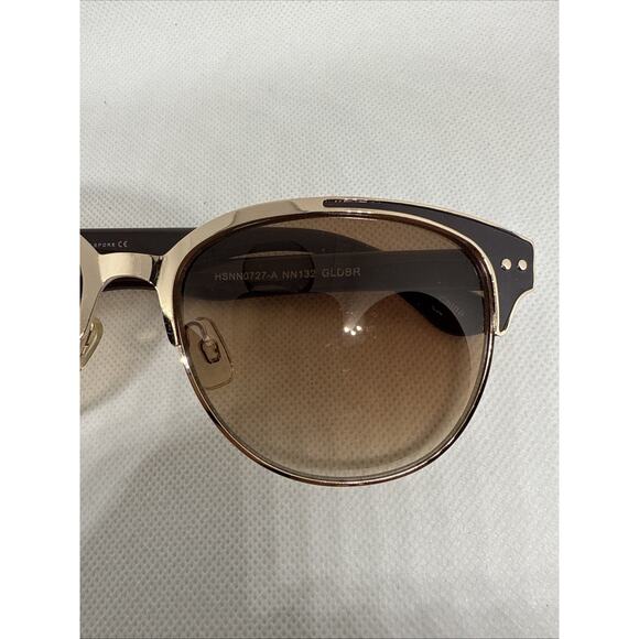 Nanette Lepore Sunglasses HHNN0727-A NN132 Brown Full Rim Round Cat Eye - Picture 3 of 6